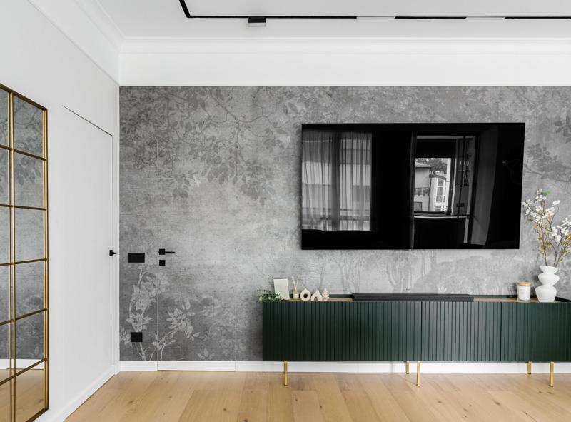 Comoda verde din living